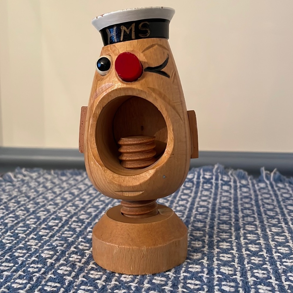 HMS Ship Sailor Nutcracker, winking